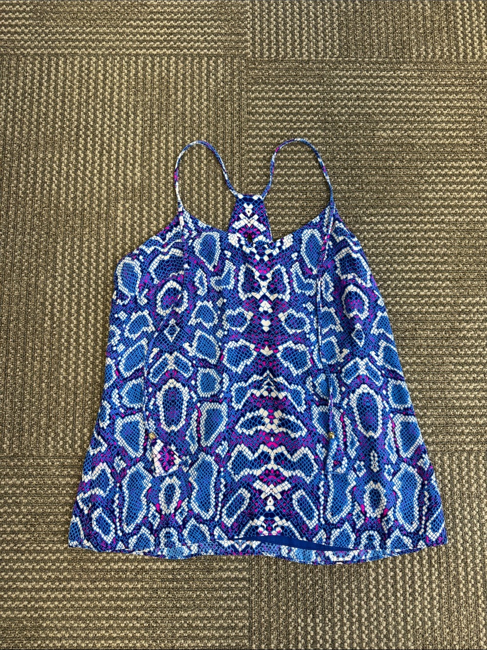 Alice & Trixie 100% Silk Snakeskin Print Camisole, size S